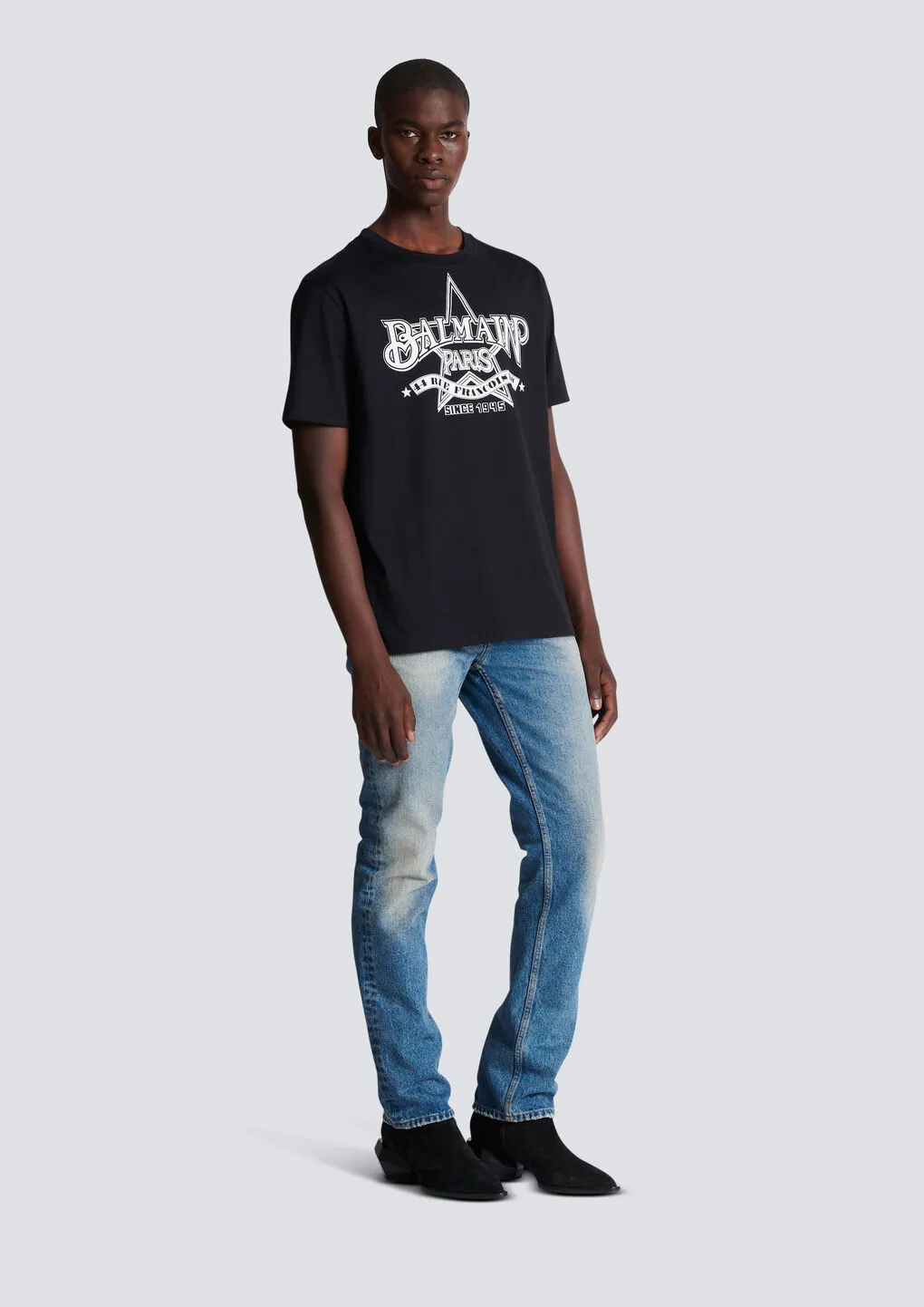 Star Printed Crewneck T-Shirt