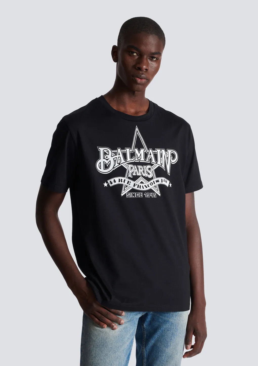 Star Printed Crewneck T-Shirt