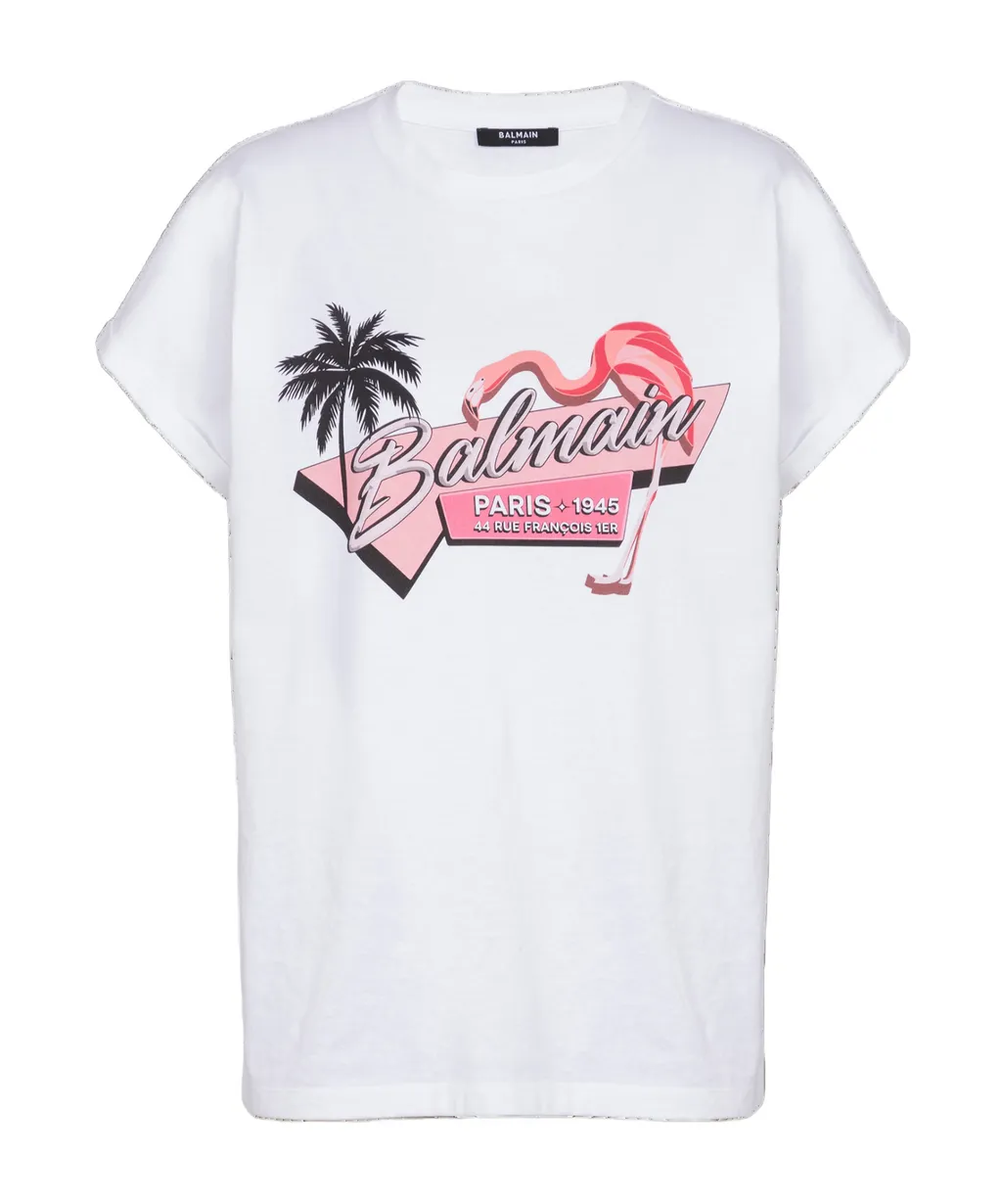 Flamingo Logo Printed T-Shirt