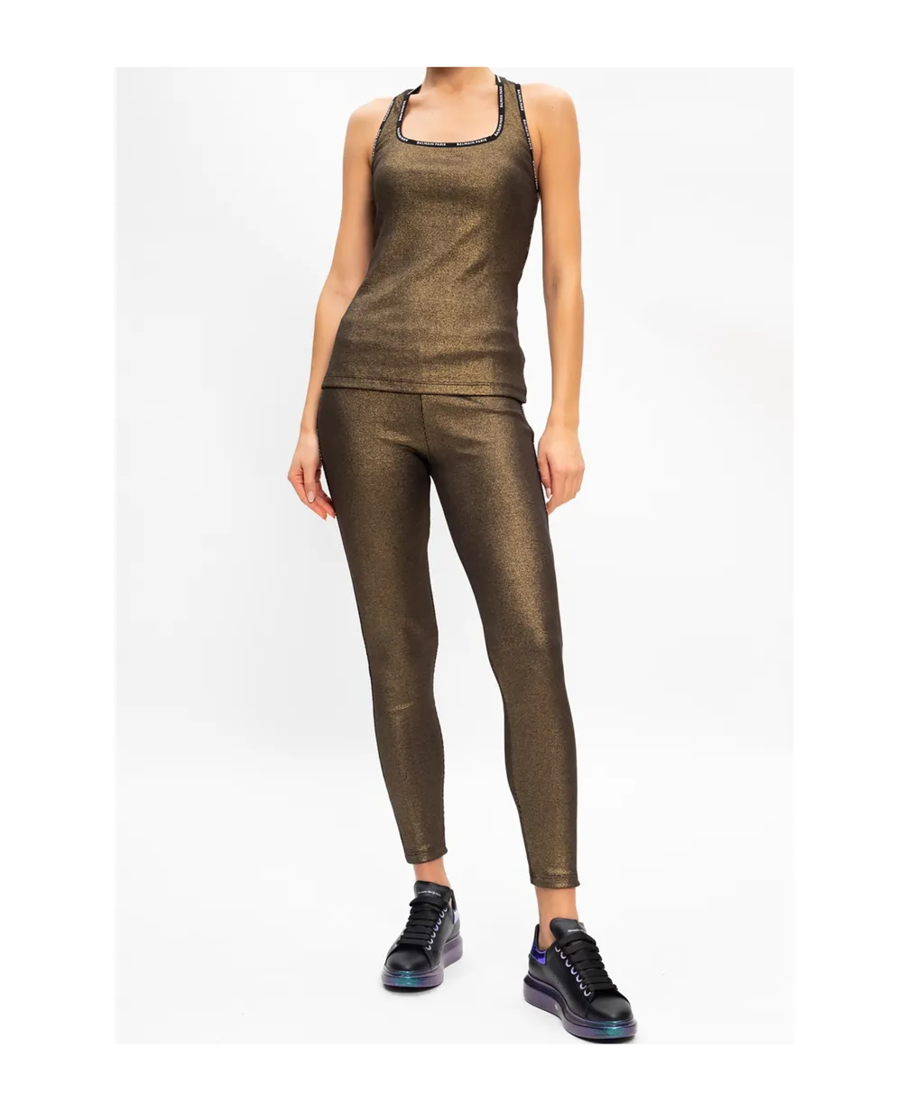 Metallic Fitted Leggings
