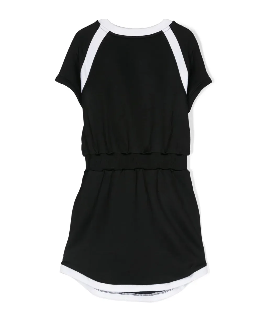 Logo Printed Crewneck Short-Sleeved Dress