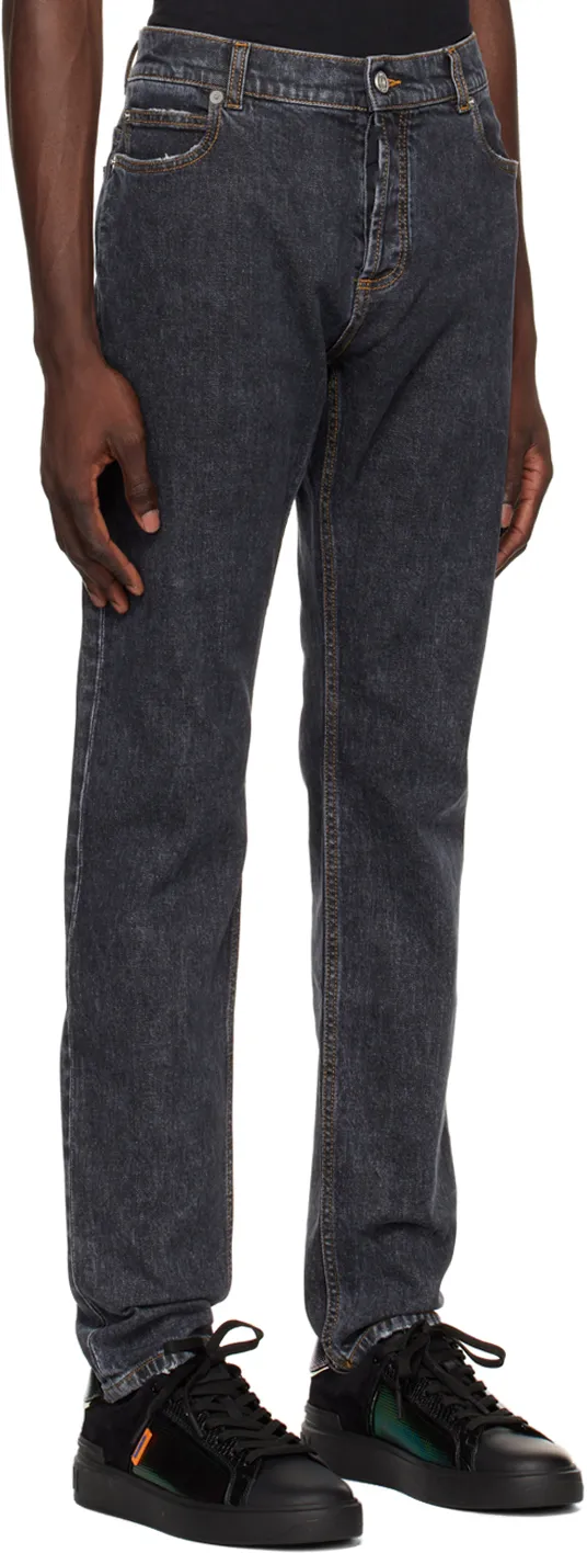 Straight Leg Denim Jeans