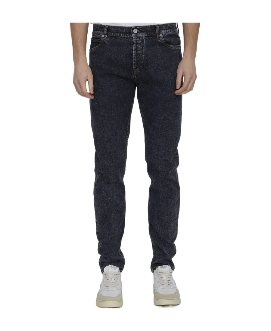 Straight Leg Denim Jeans