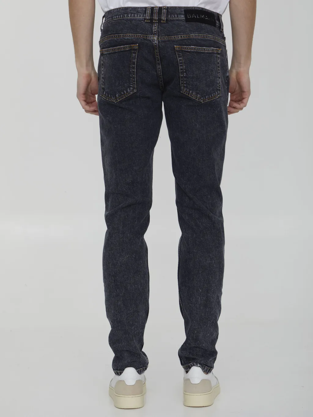 Straight Leg Denim Jeans