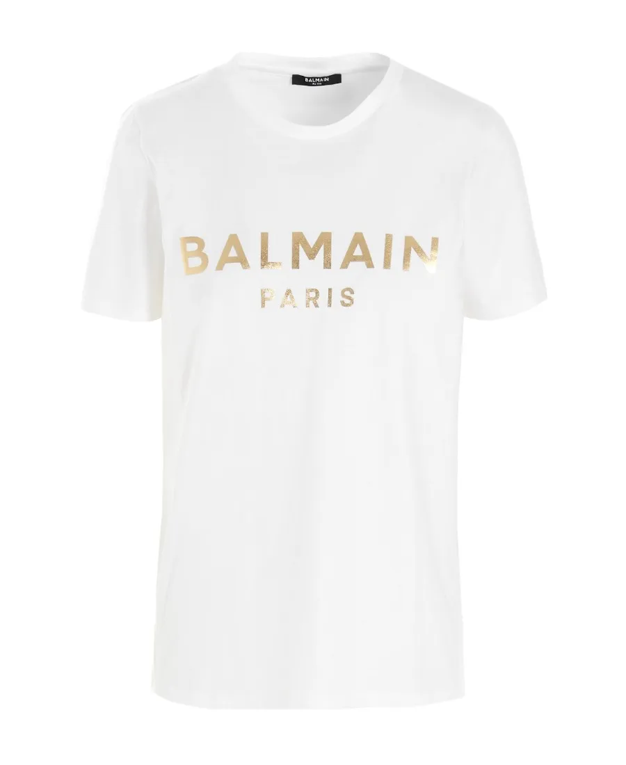 Eco-Designed Cotton T-Shirt With Logo Print