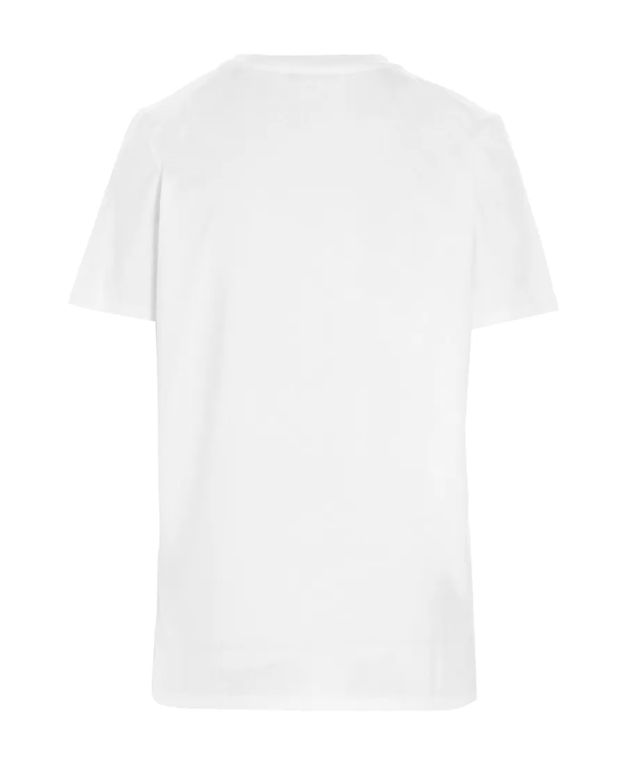 Eco-Designed Cotton T-Shirt With Logo Print