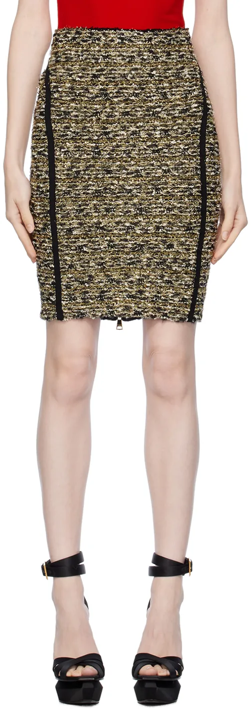 Lurex Tweed Pencil Skirt