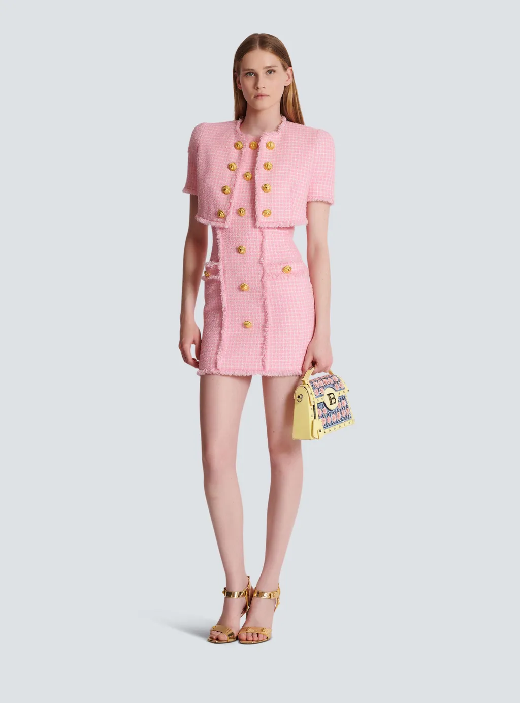 Sleeveless Buttoned Mini Dress