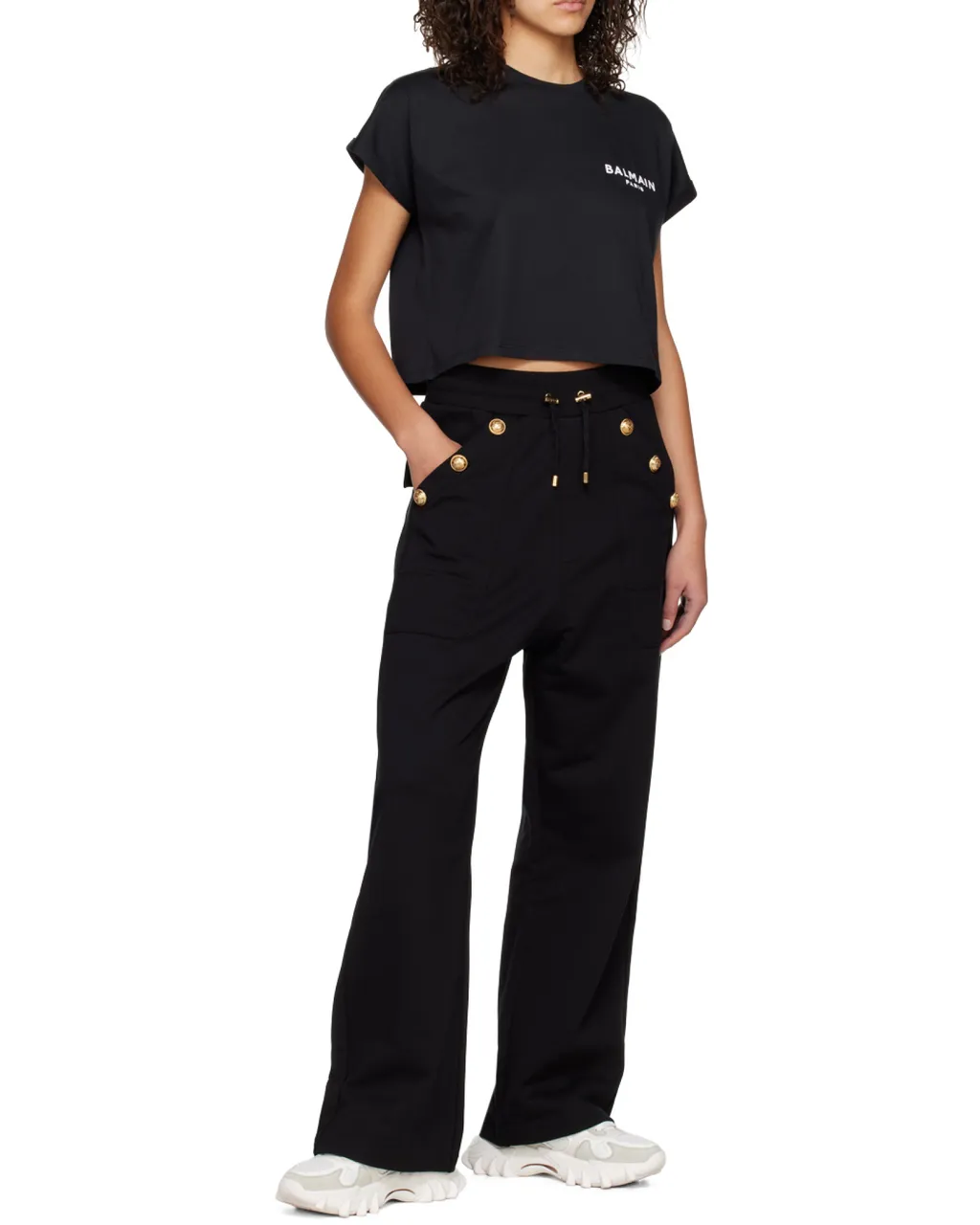 Logo Printed Cropped T-Shirt