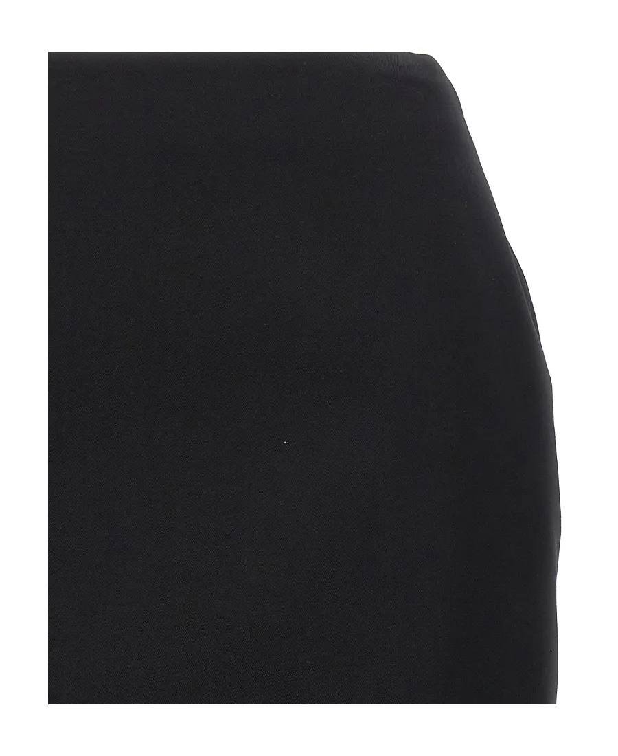 Button Detailed Mini Asymmetrical Skirt
