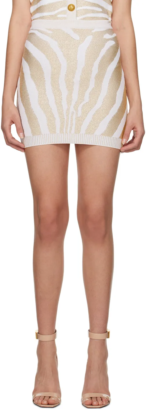 Zebra-Printed Mini Skirt