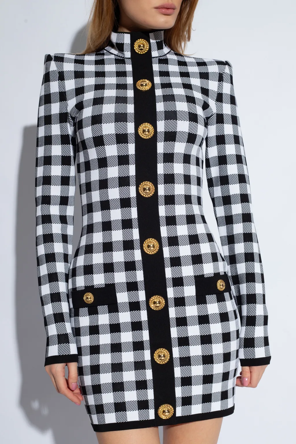 Gingham Fine Knit Dress