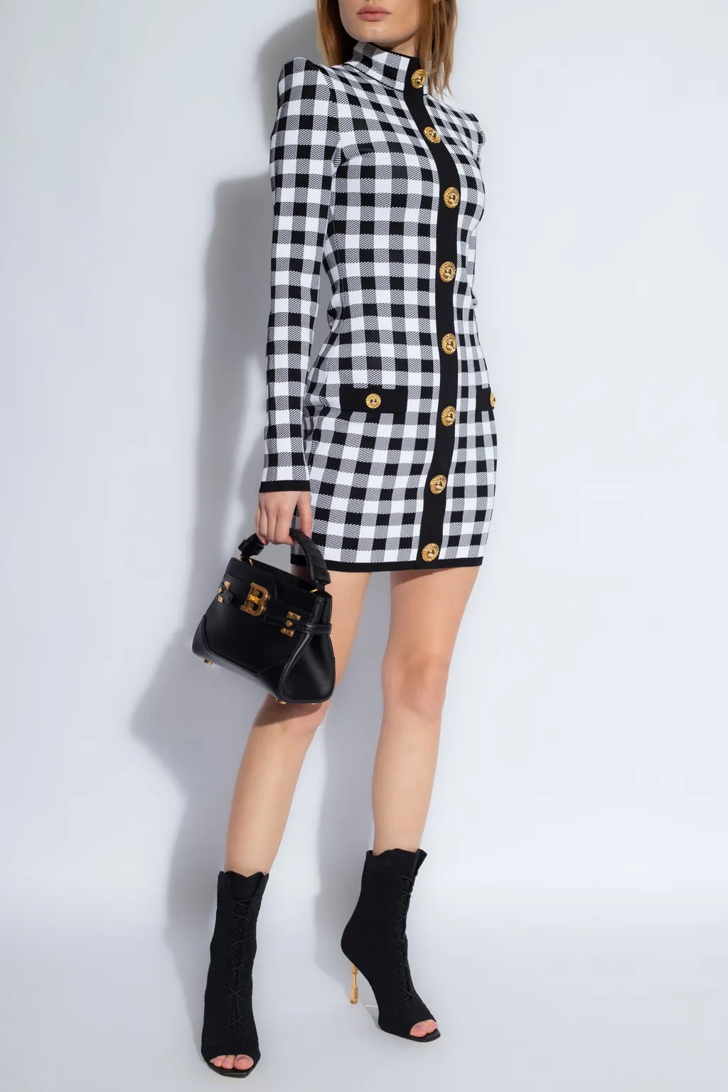 Gingham Fine Knit Dress