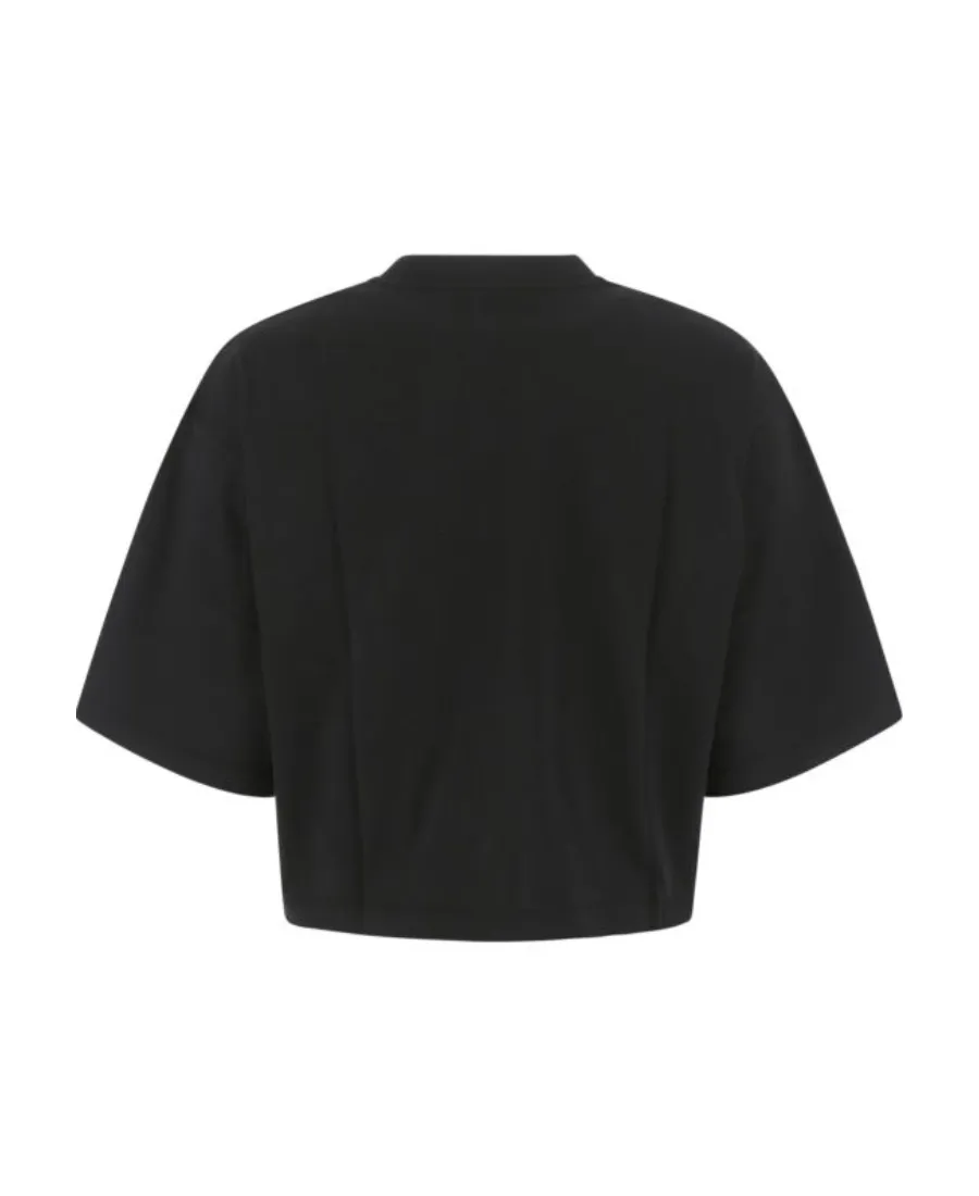 Logo Printed Cropped T-Shirt