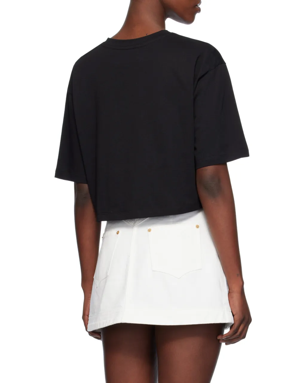 Logo Printed Cropped T-Shirt