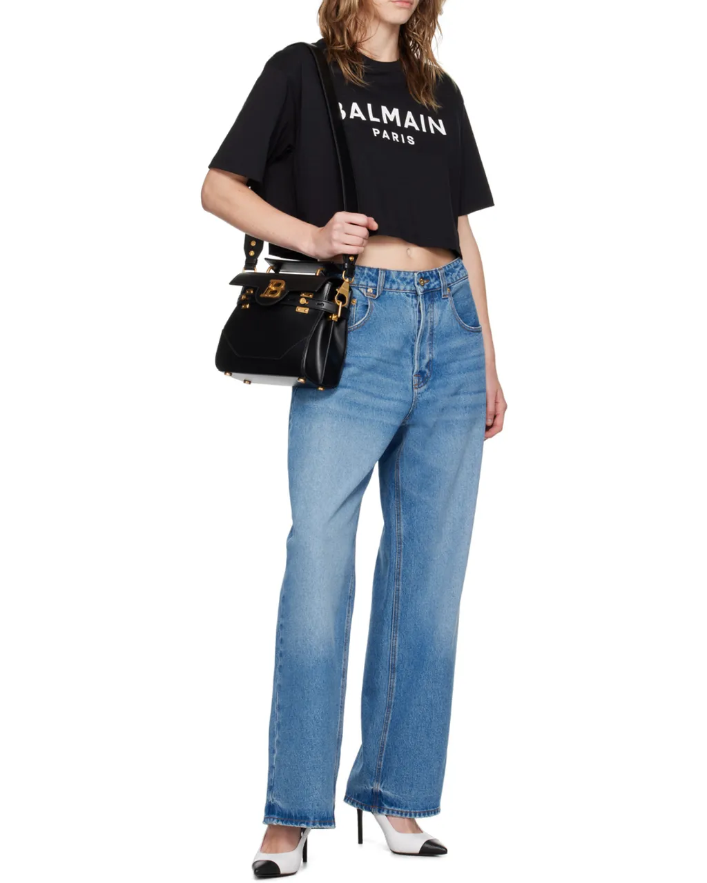 Logo Printed Cropped T-Shirt