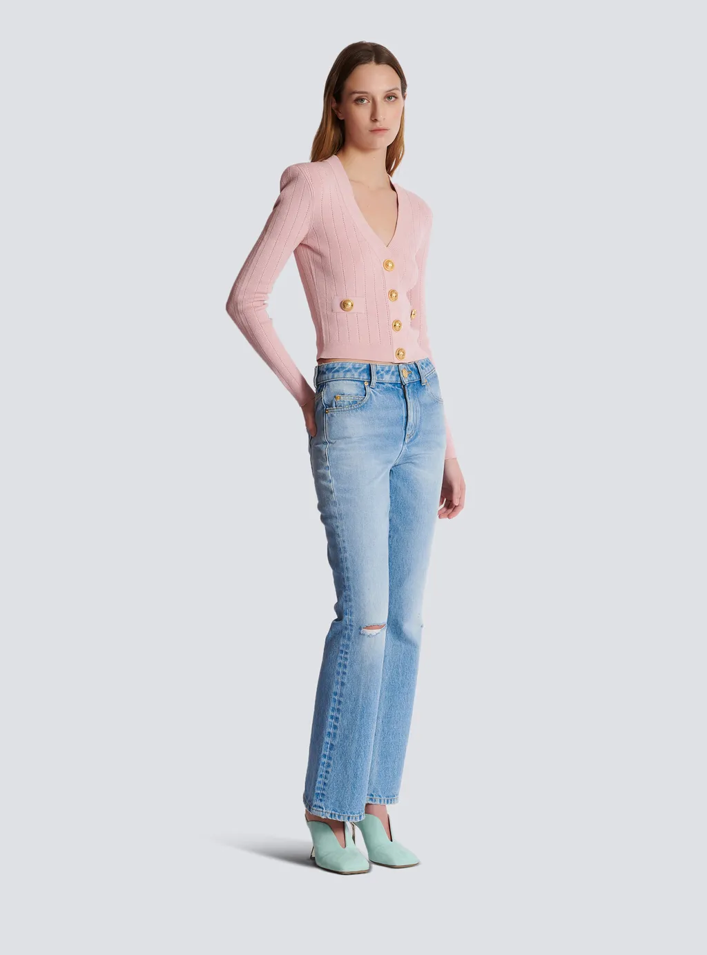 Flared Denim Jeans