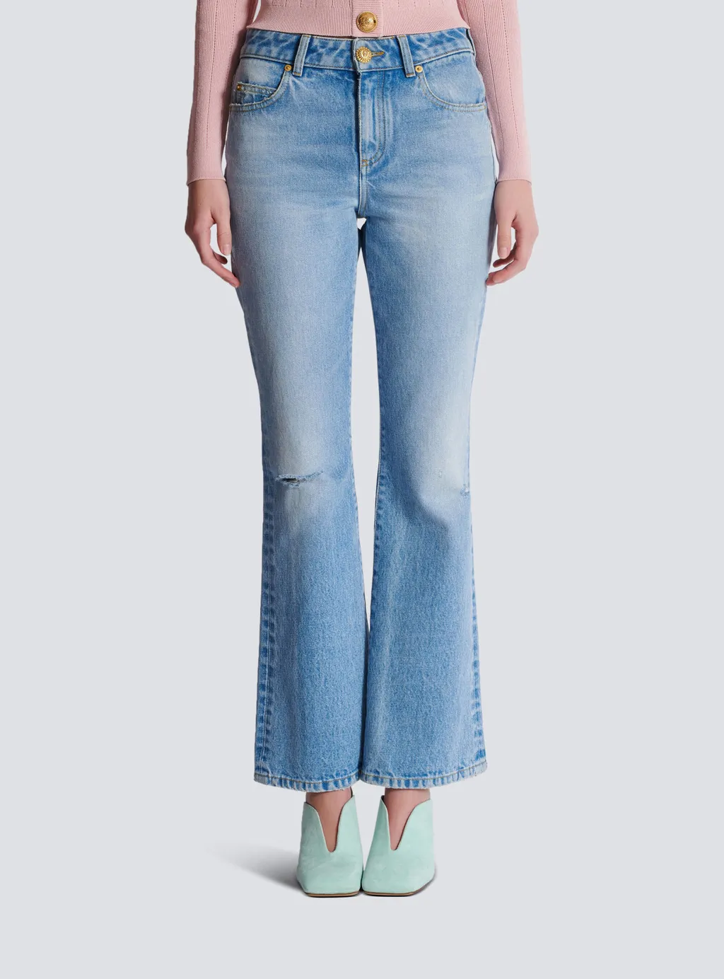Flared Denim Jeans