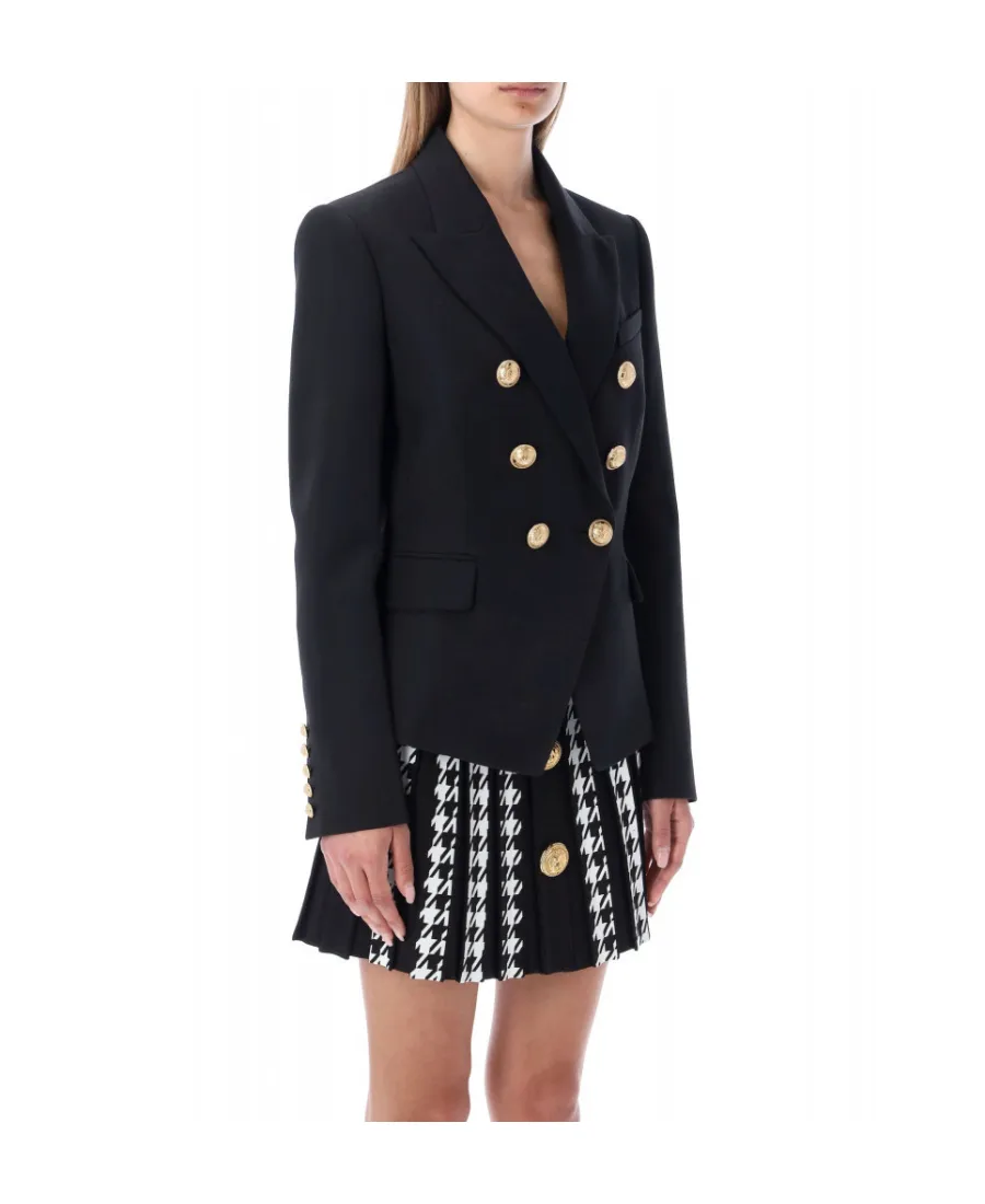 Grain De Poudre Double-Breasted Jacket