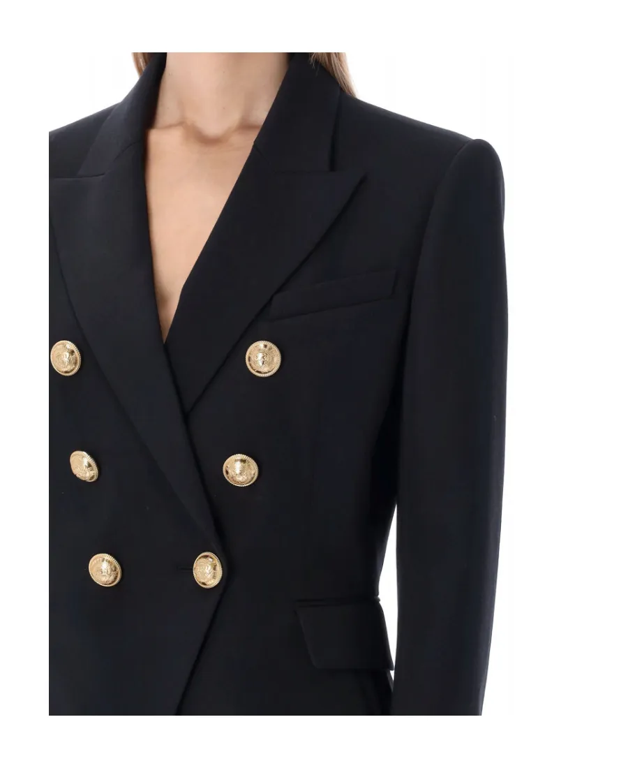 Grain De Poudre Double-Breasted Jacket