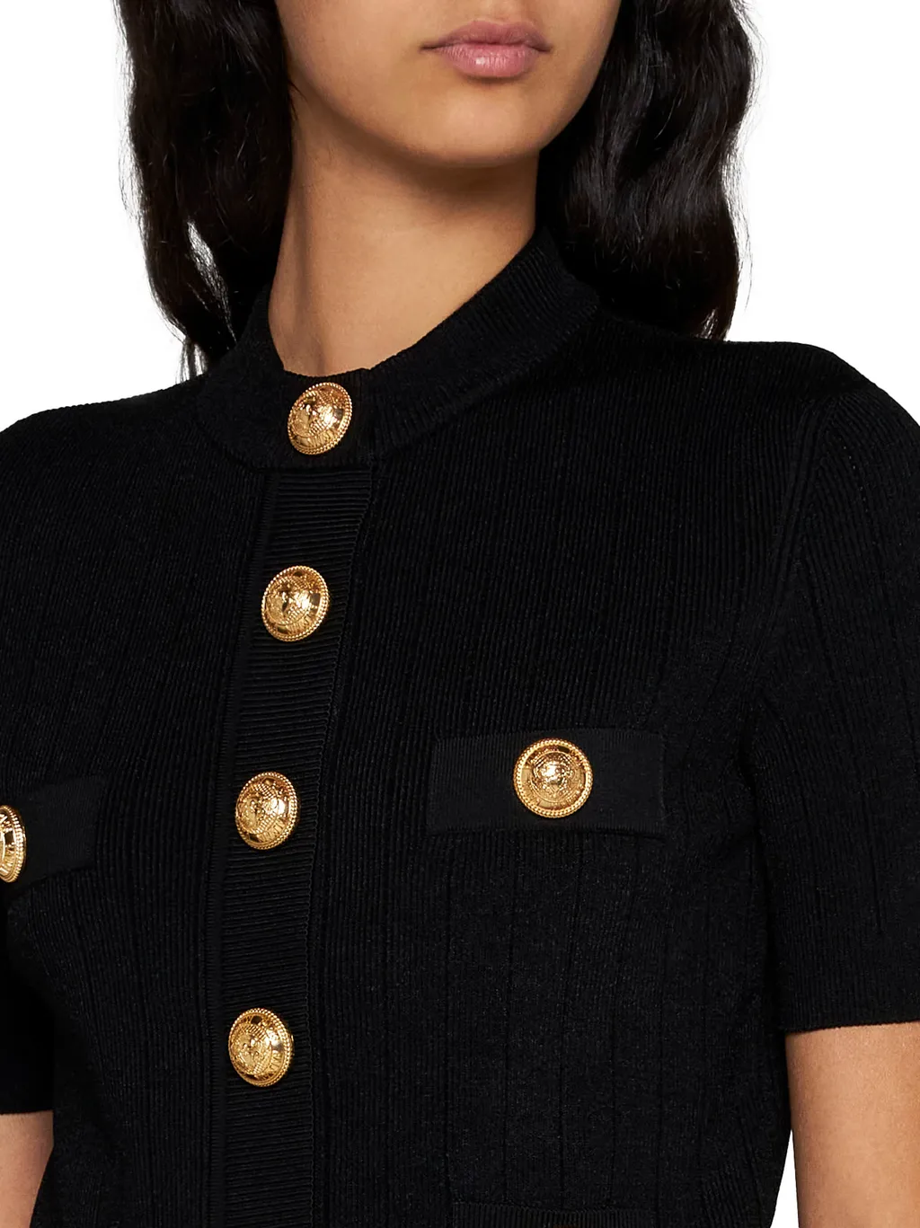 Logo Button Knitted Sweater