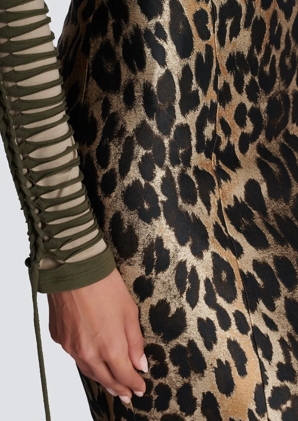 Animal-Printed Midi Skirt