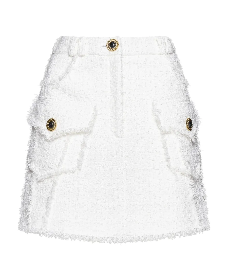 A-Line Tweed Skirt