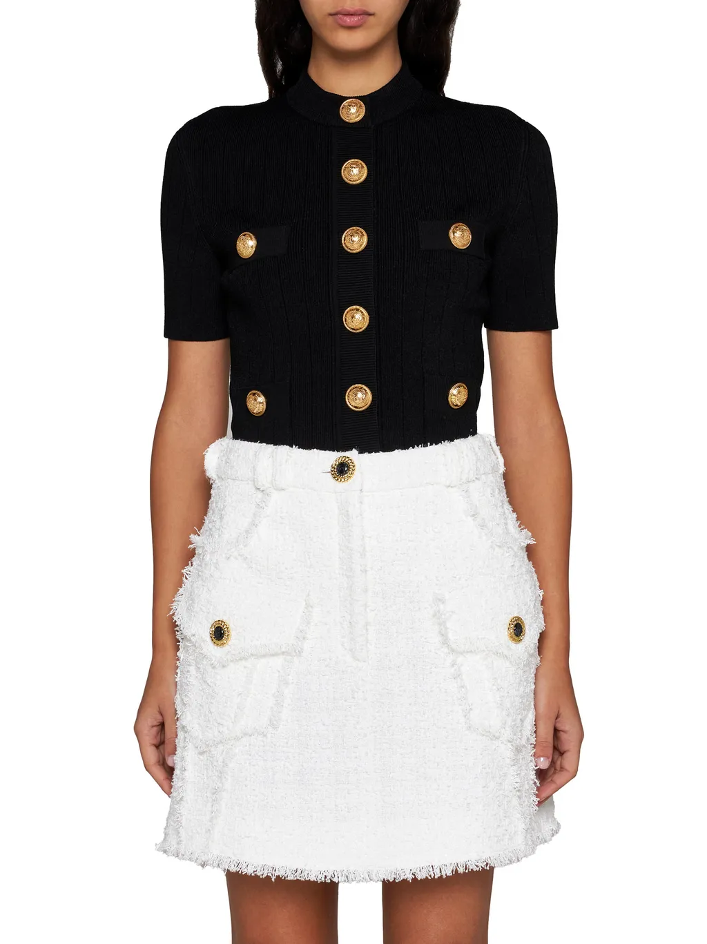 A-Line Tweed Skirt