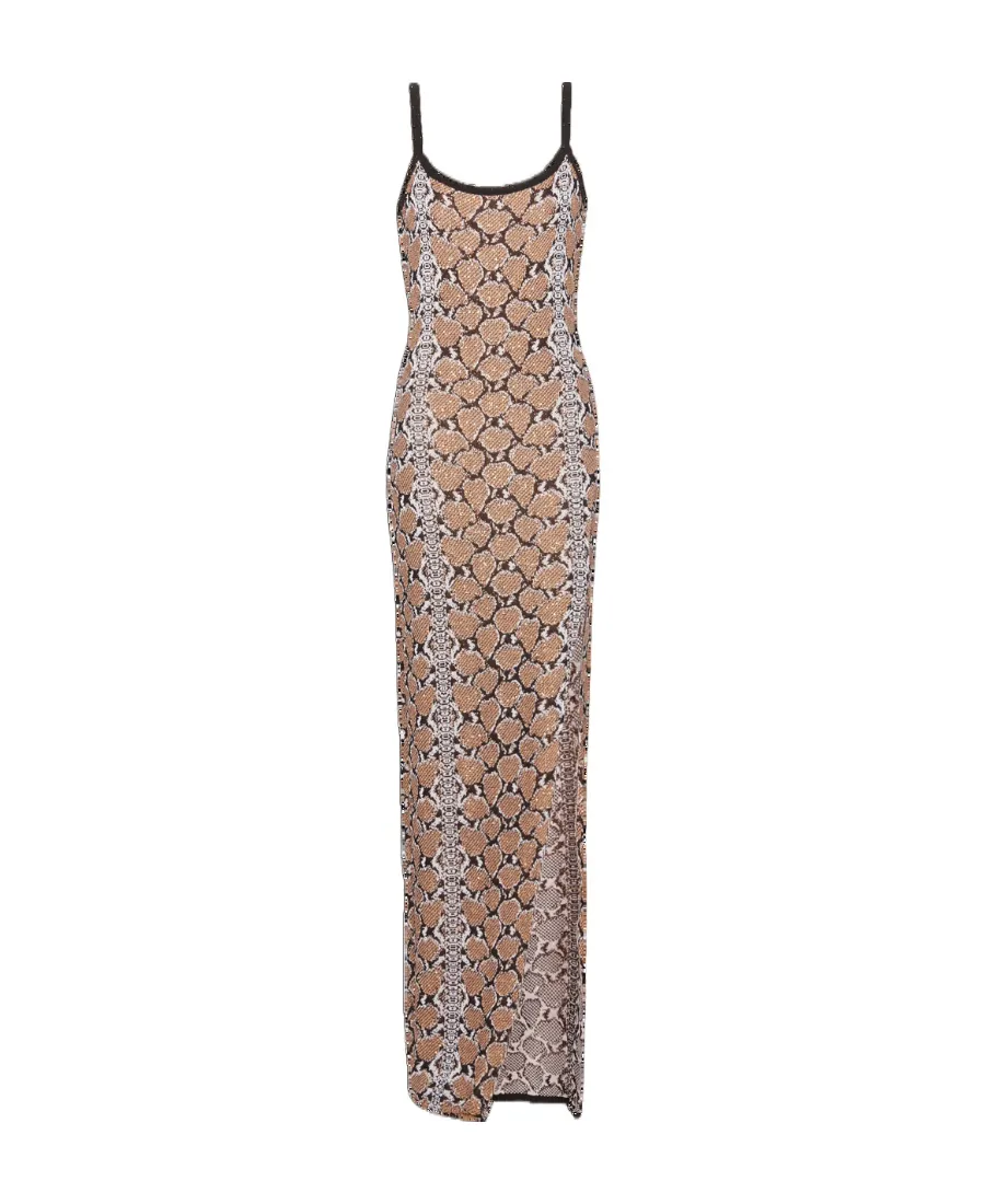 Long Strappy Knit Dress