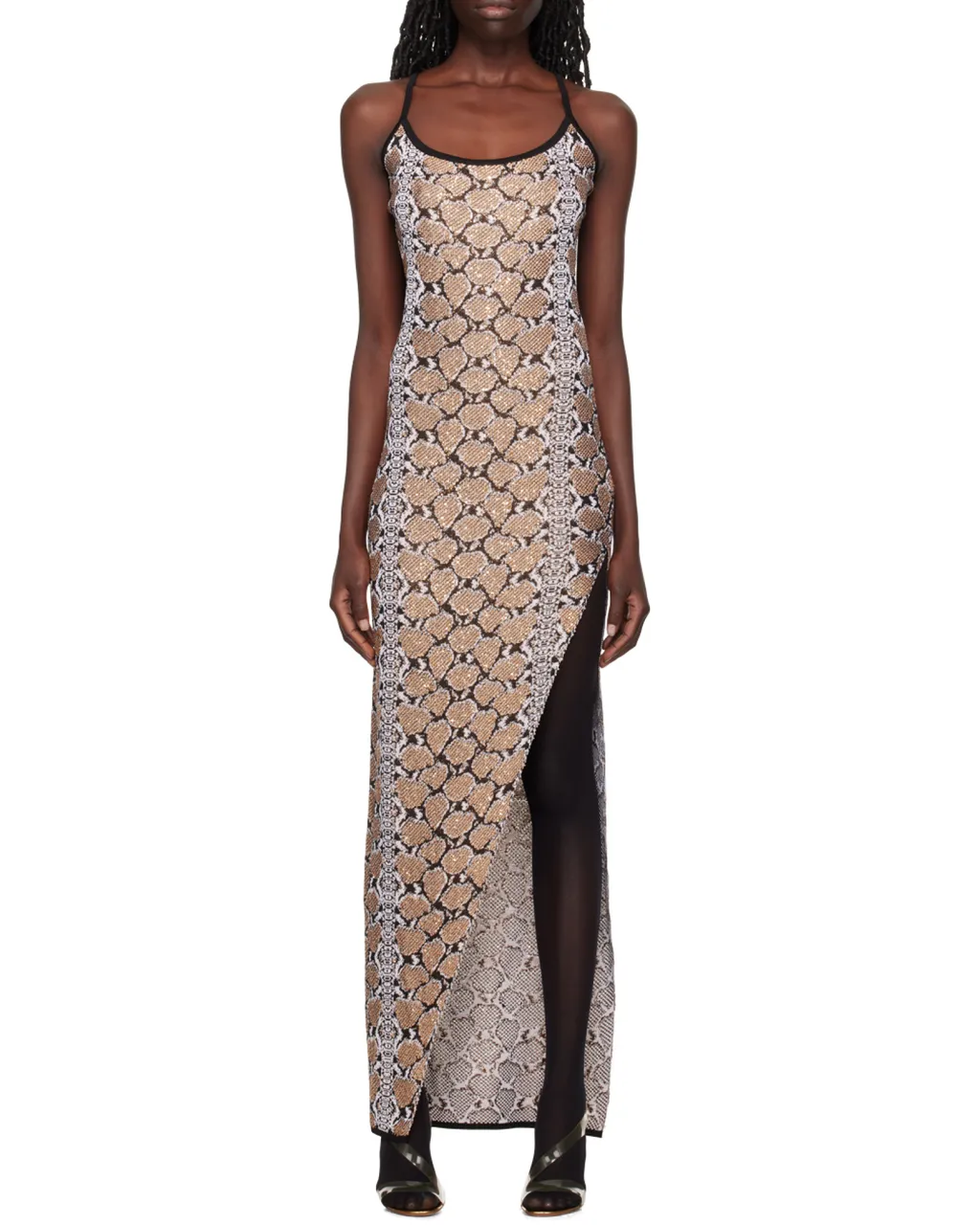 Long Strappy Knit Dress