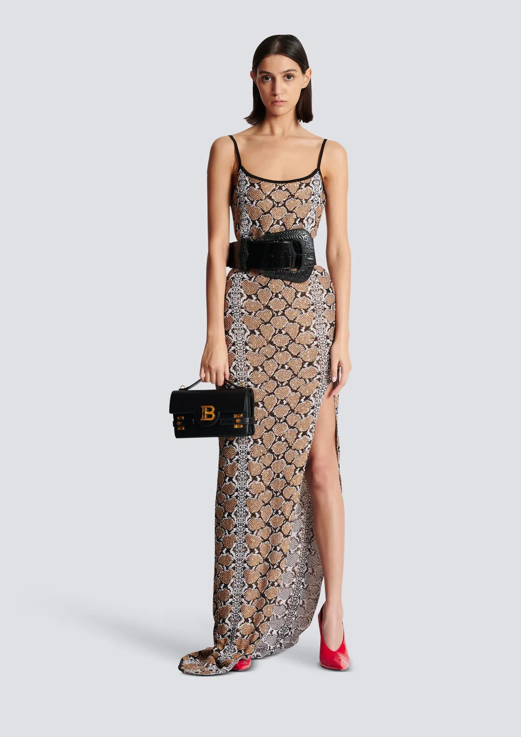Long Strappy Knit Dress