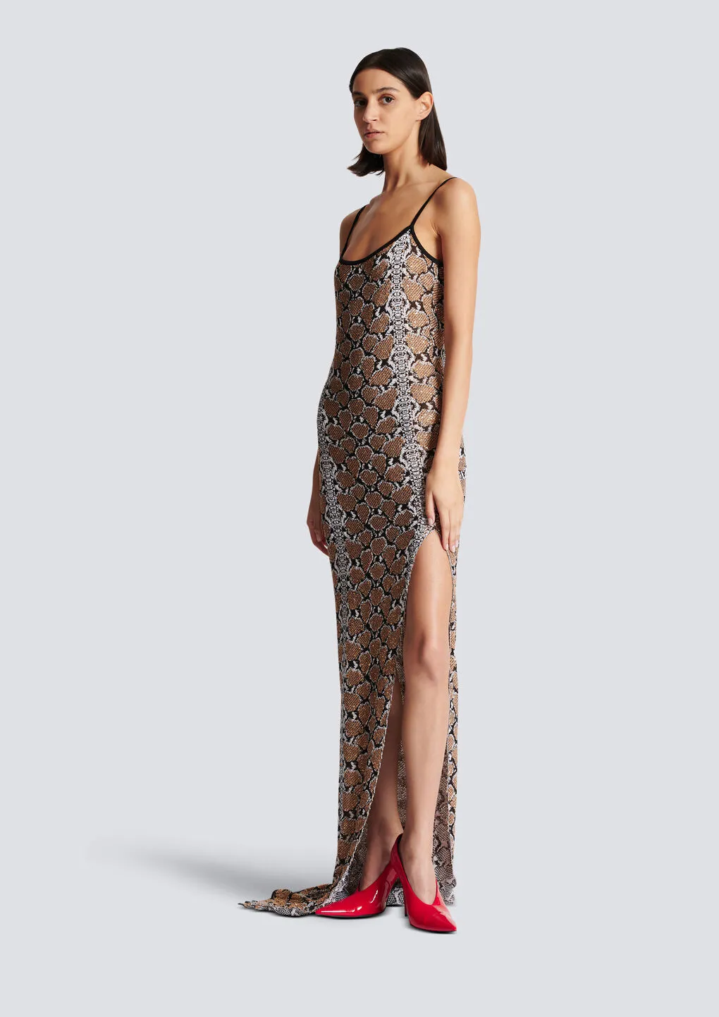 Long Strappy Knit Dress