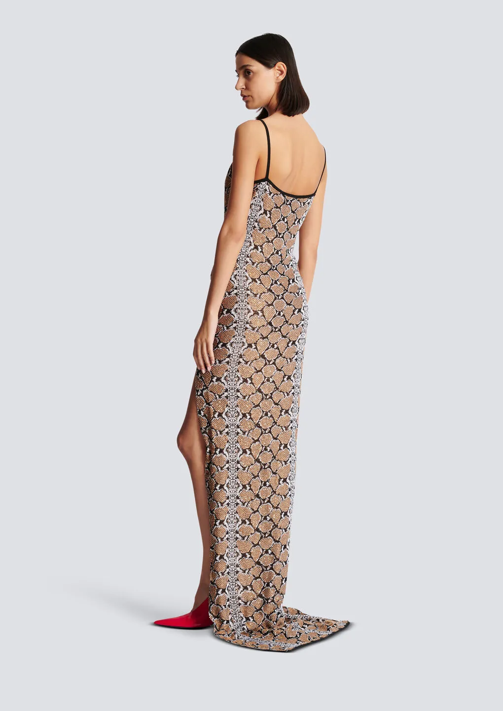 Long Strappy Knit Dress