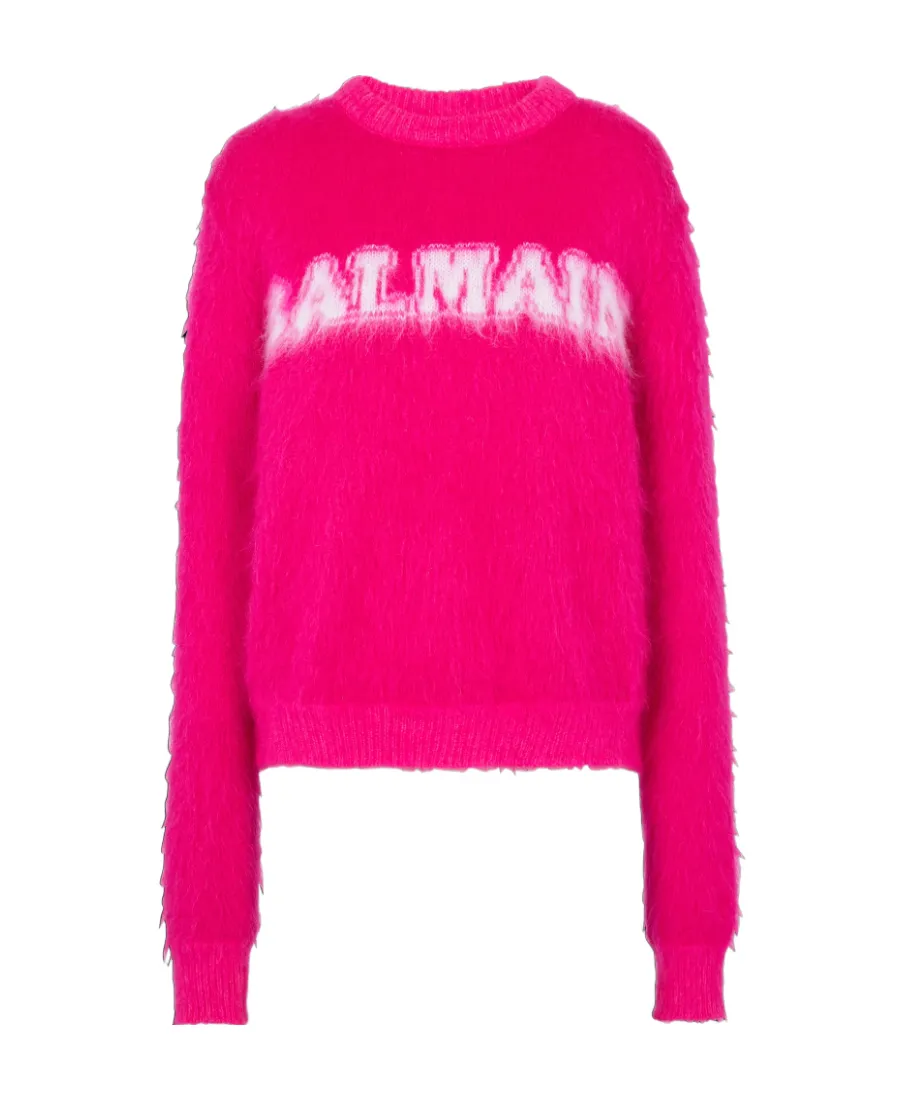 Logo Jacquard Crewneck Knitted Jumper