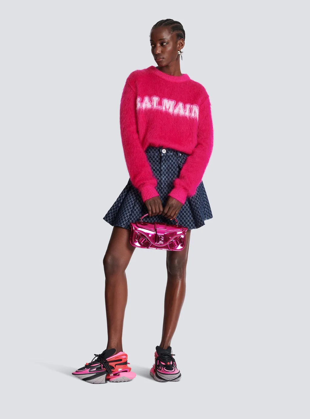 Logo Jacquard Crewneck Knitted Jumper