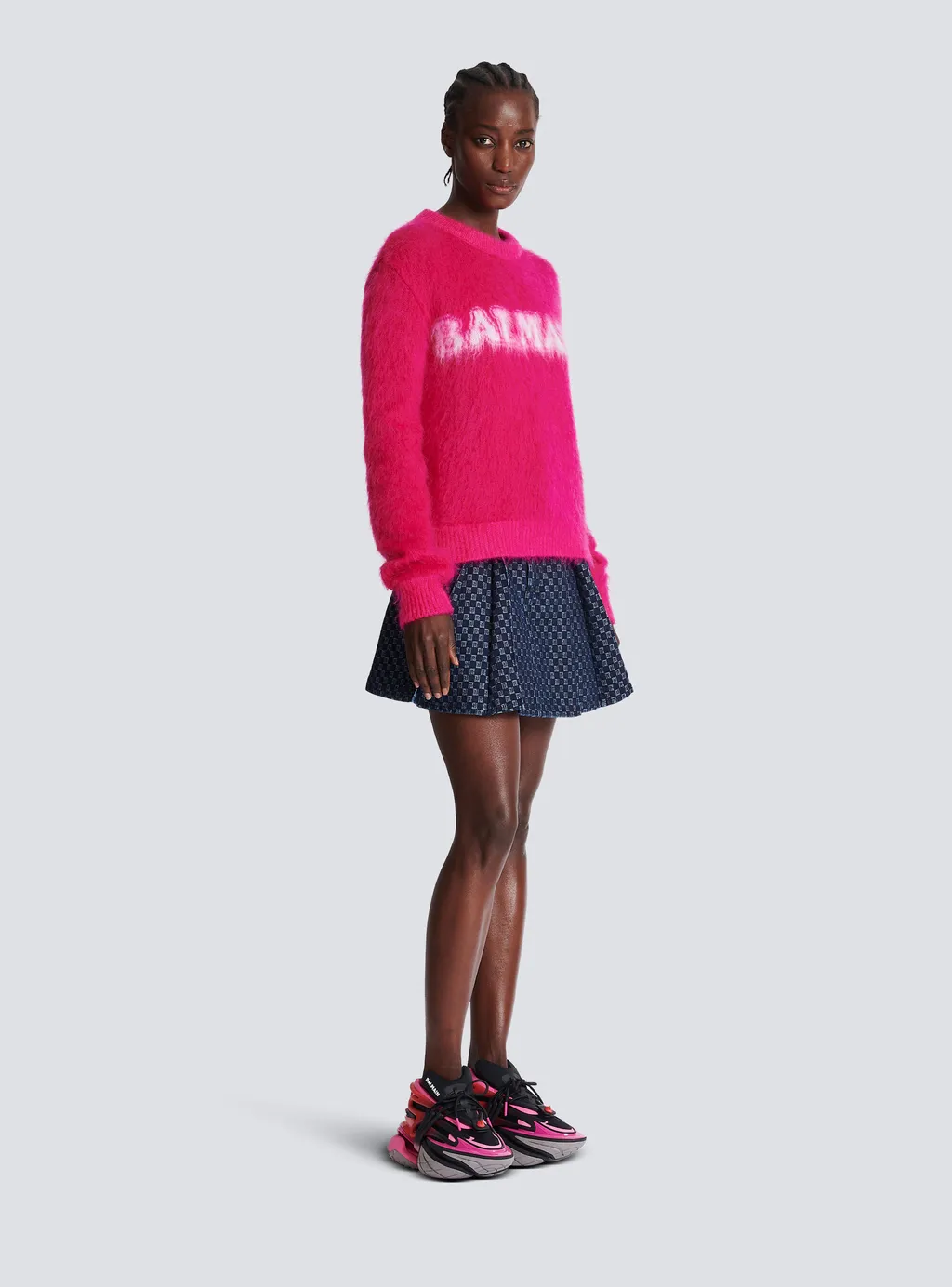 Logo Jacquard Crewneck Knitted Jumper