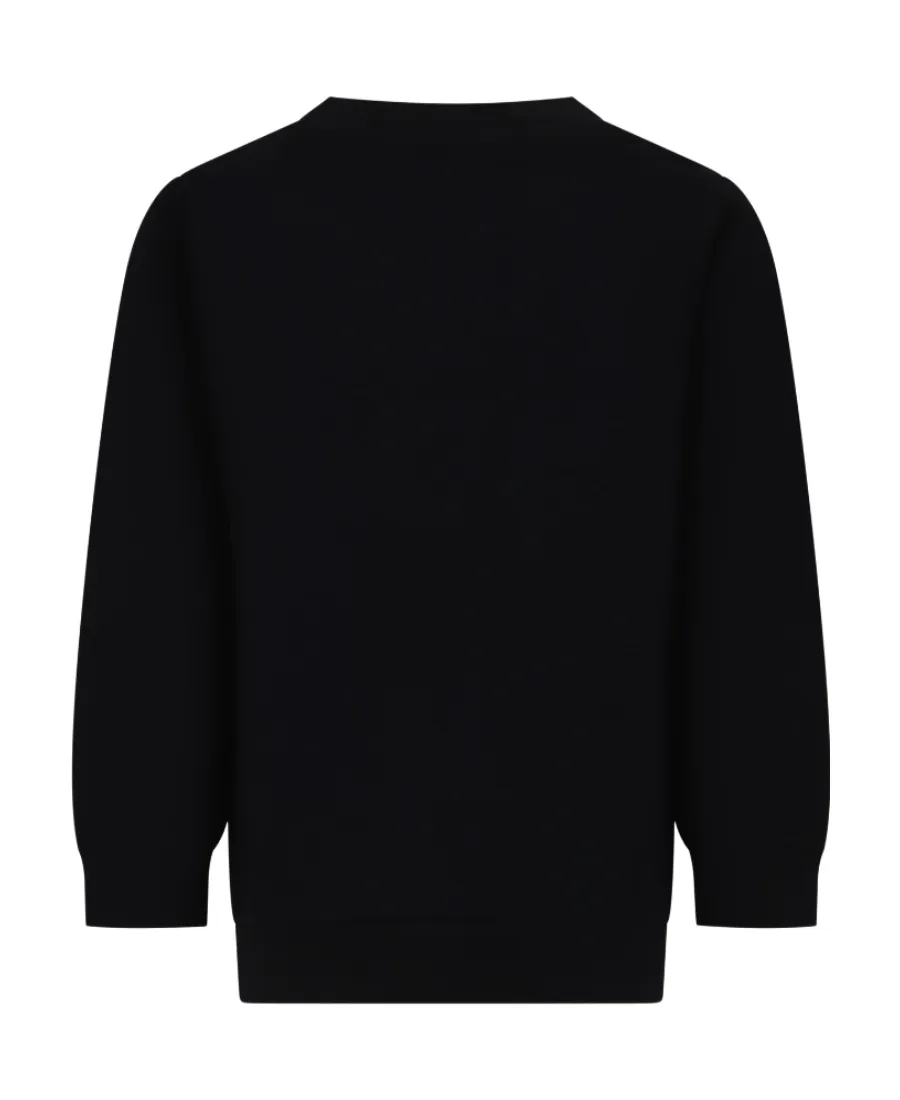 Logo Printed Button-Detailed Sweatshirt