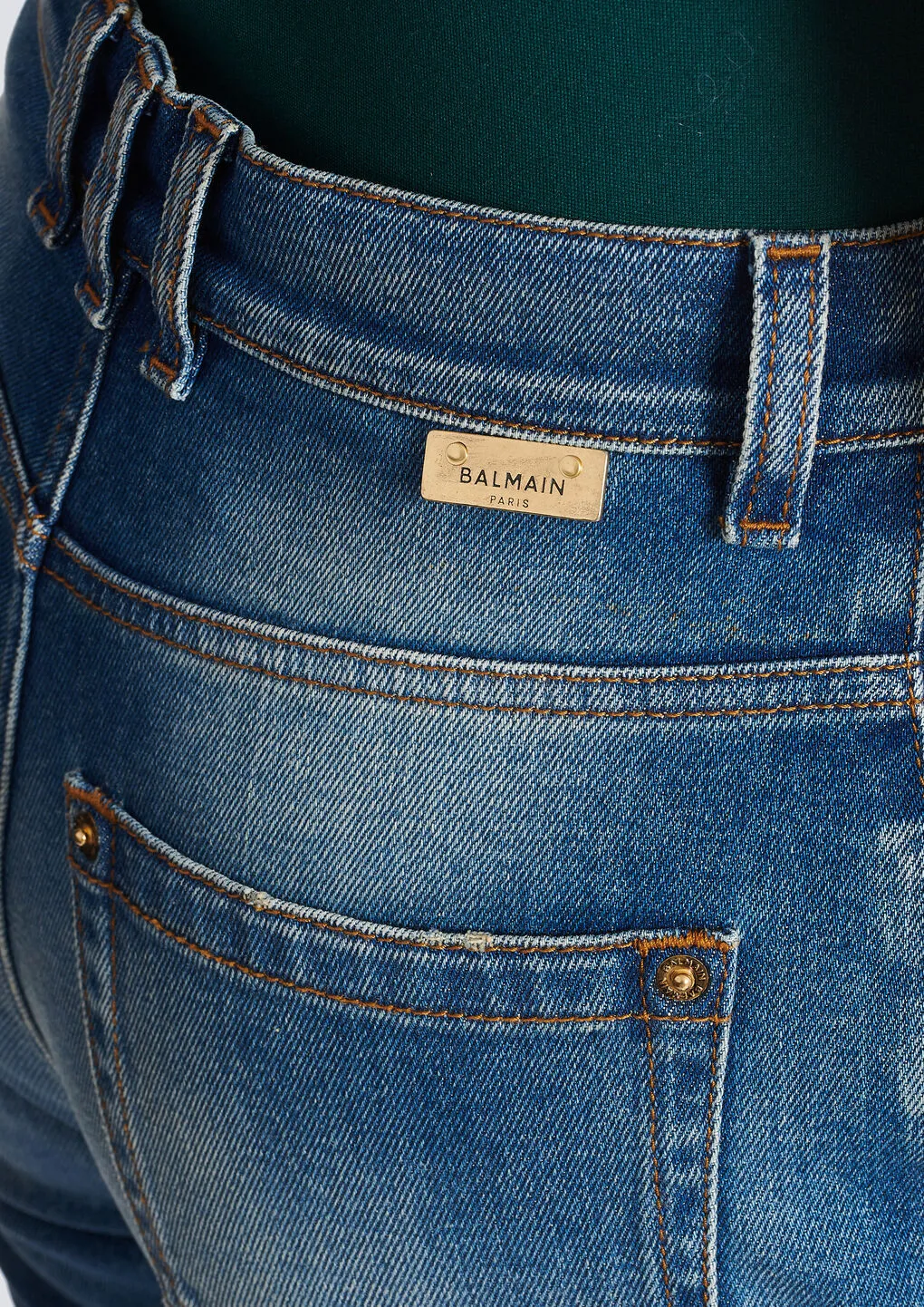 Logo Detailed Slim Cut Jeans