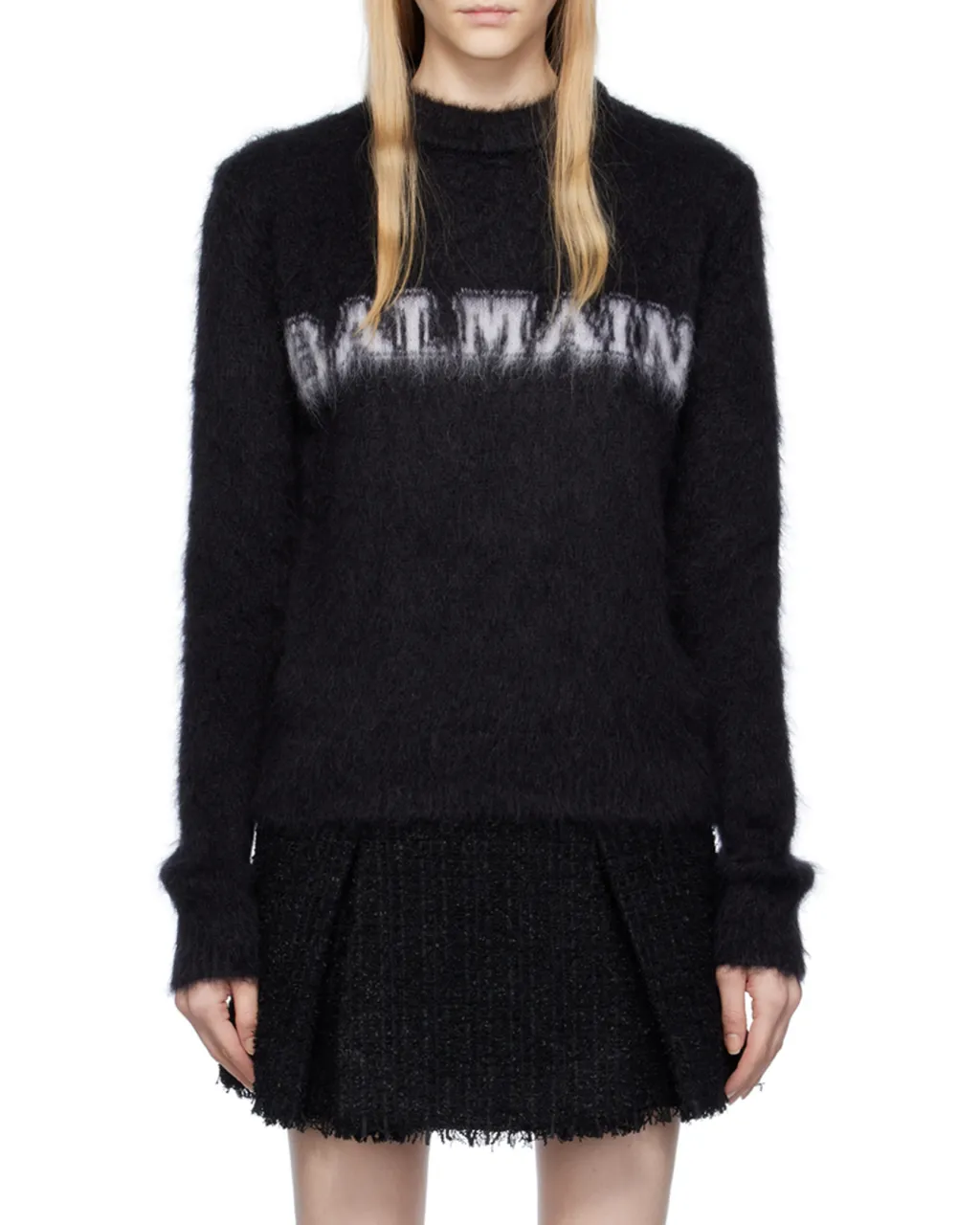 Logo Jacquard Crewneck Knitted Jumper