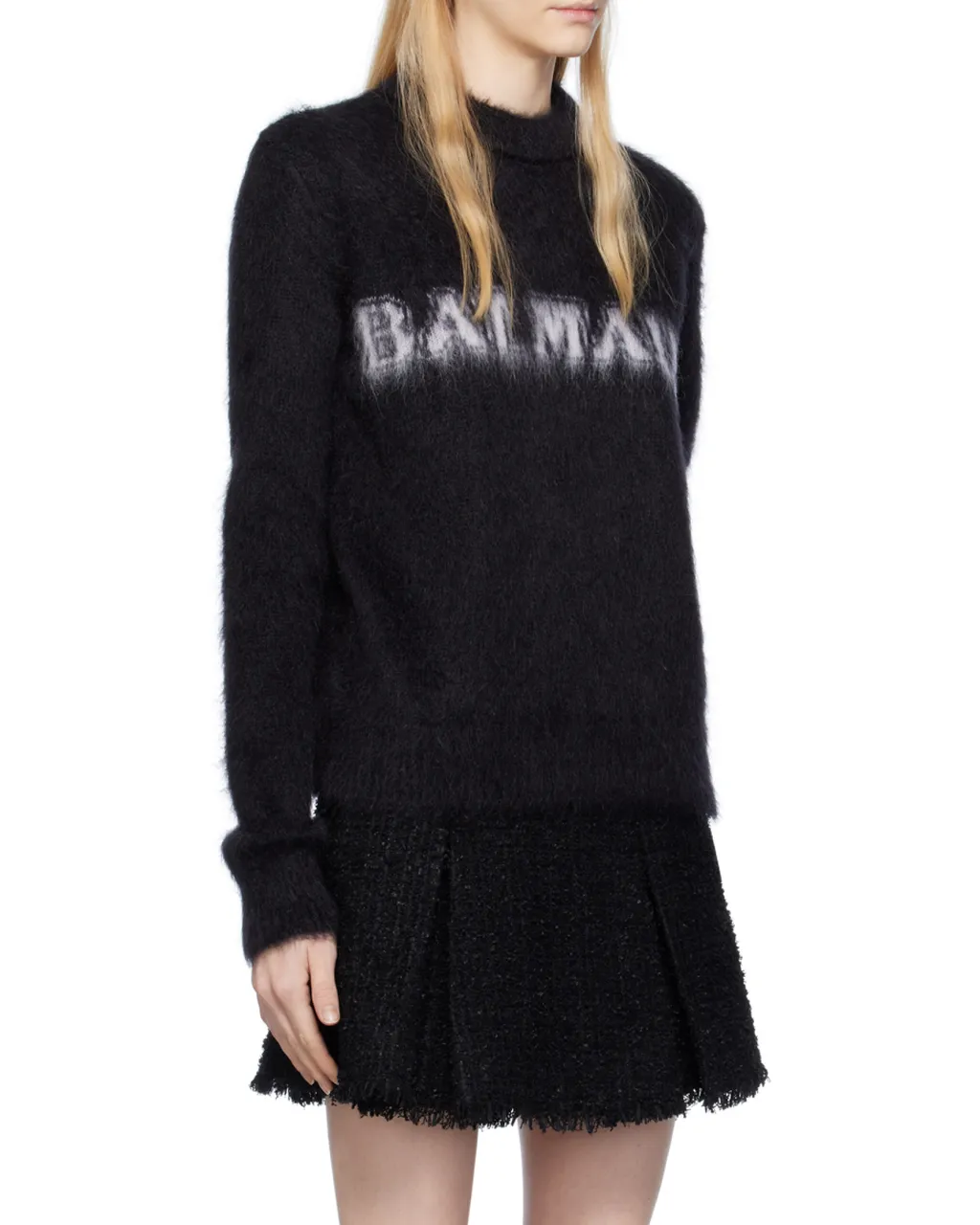 Logo Jacquard Crewneck Knitted Jumper