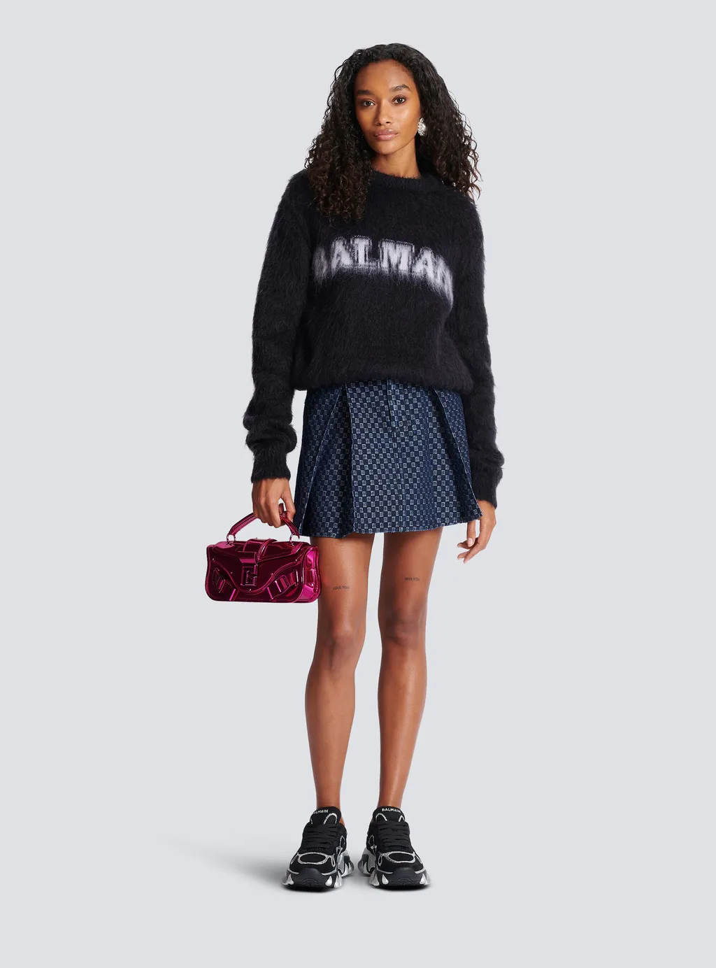 Logo Jacquard Crewneck Knitted Jumper