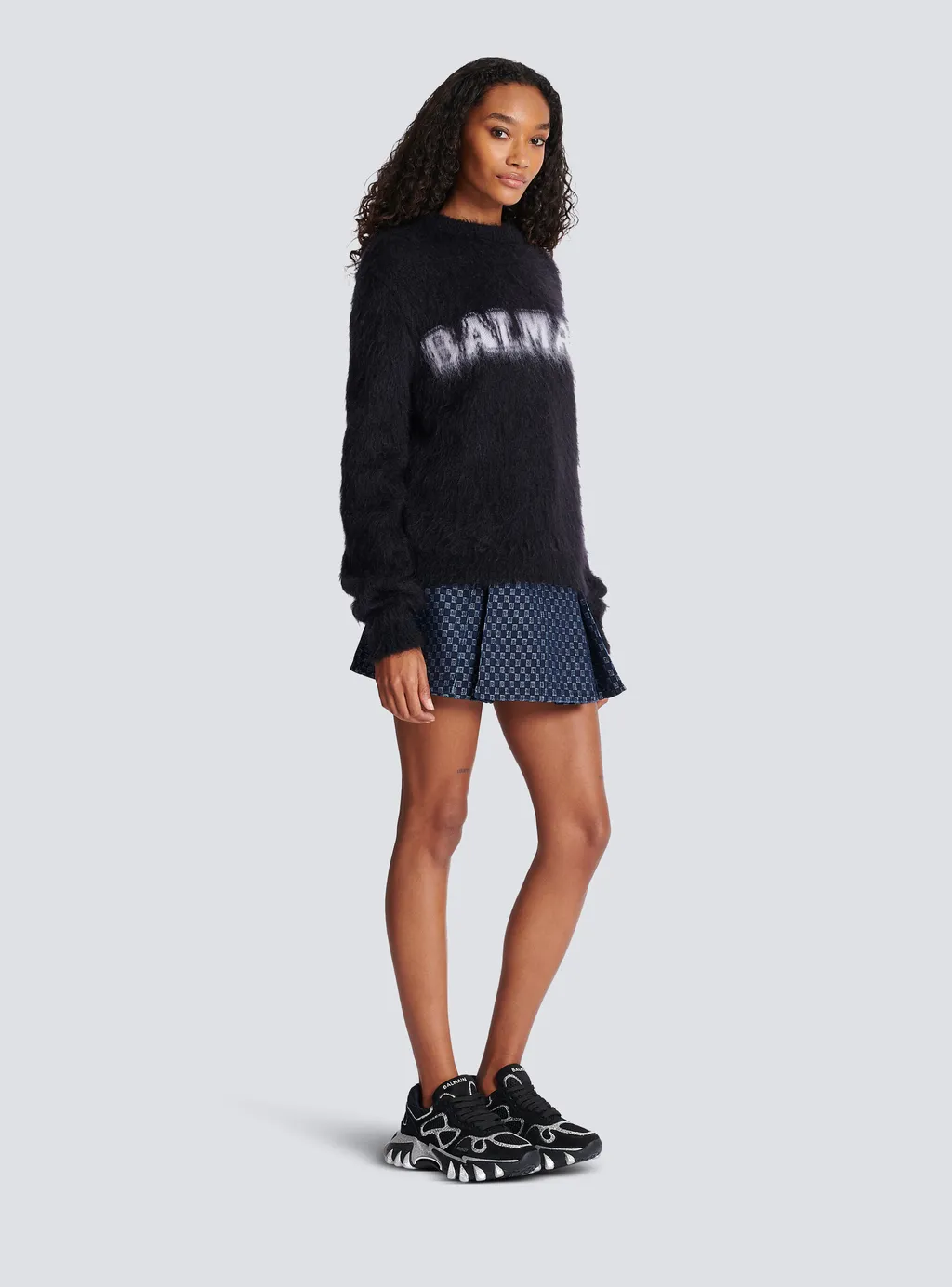 Logo Jacquard Crewneck Knitted Jumper