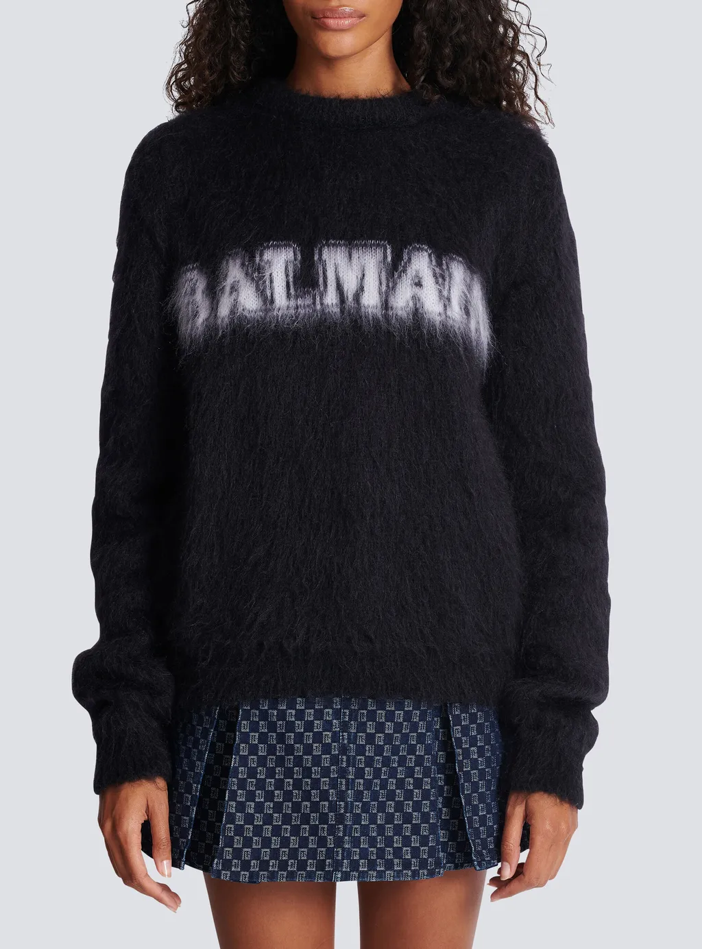 Logo Jacquard Crewneck Knitted Jumper