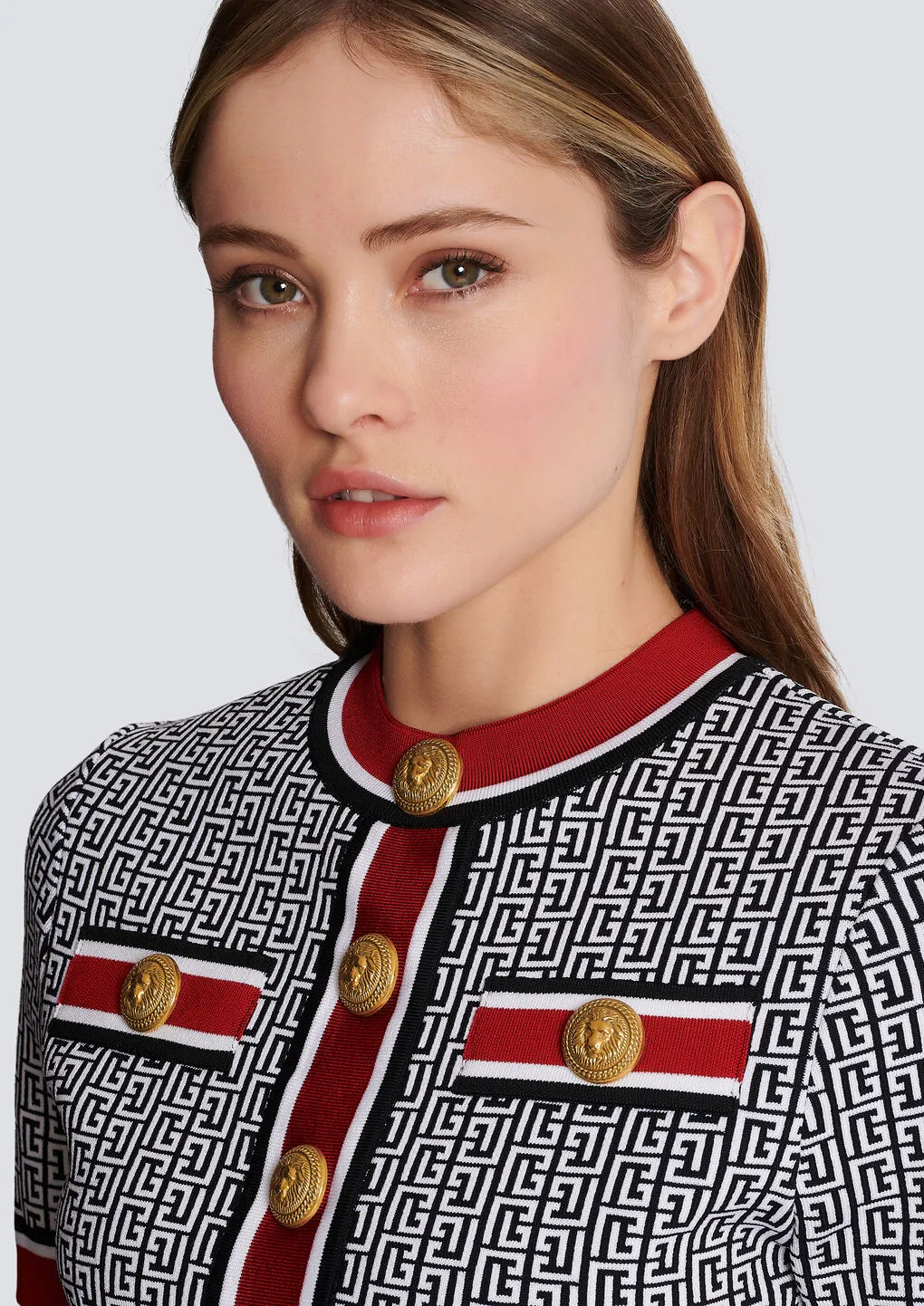 Jacquard Monogrammed Top
