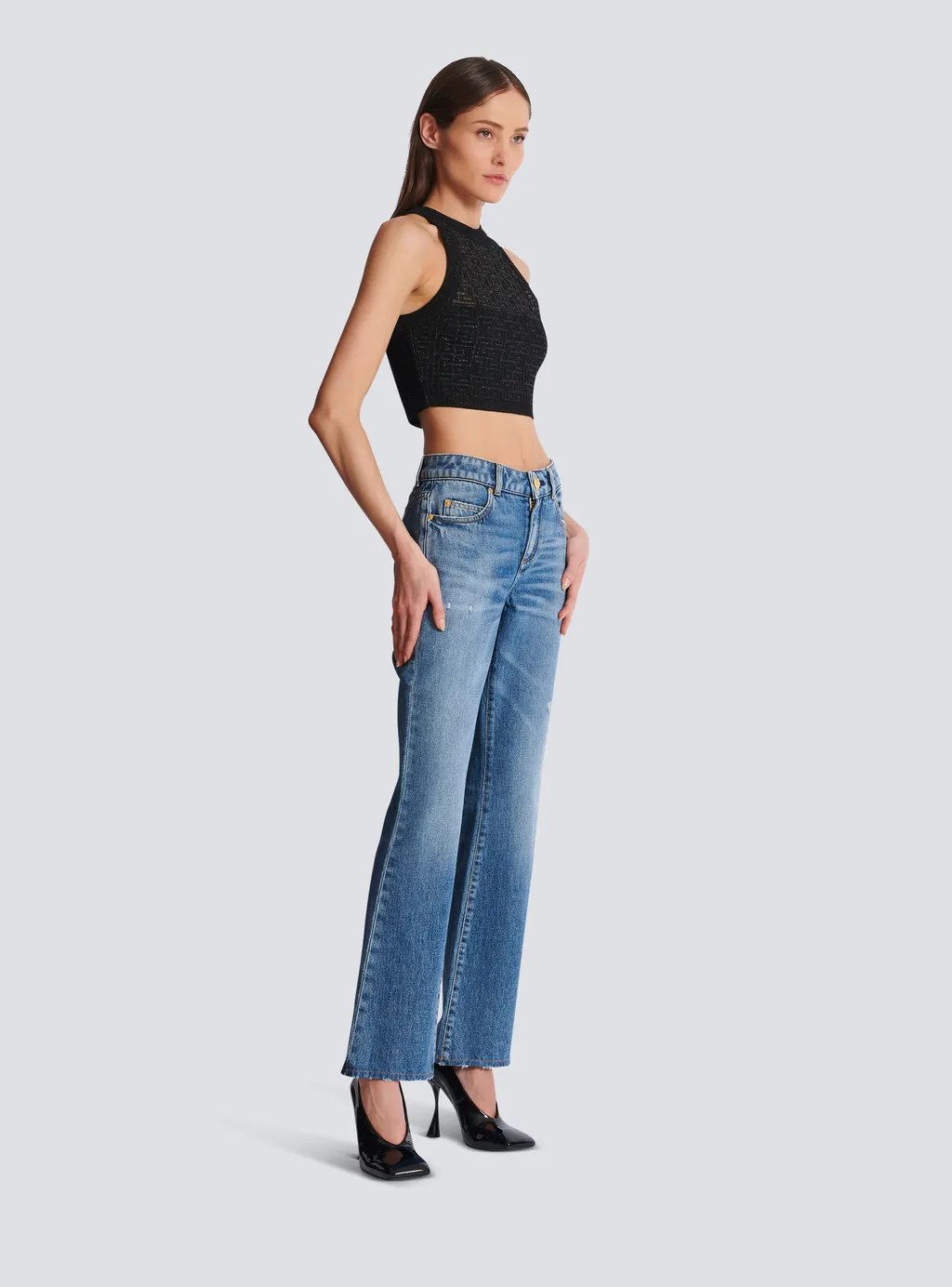 Halter-Neck Cropped Top