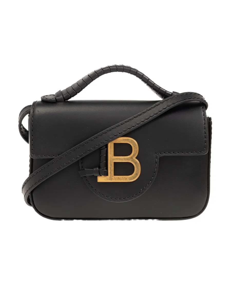 B Buzz Logo-Plaque Foldover Top Mini Tote Bag