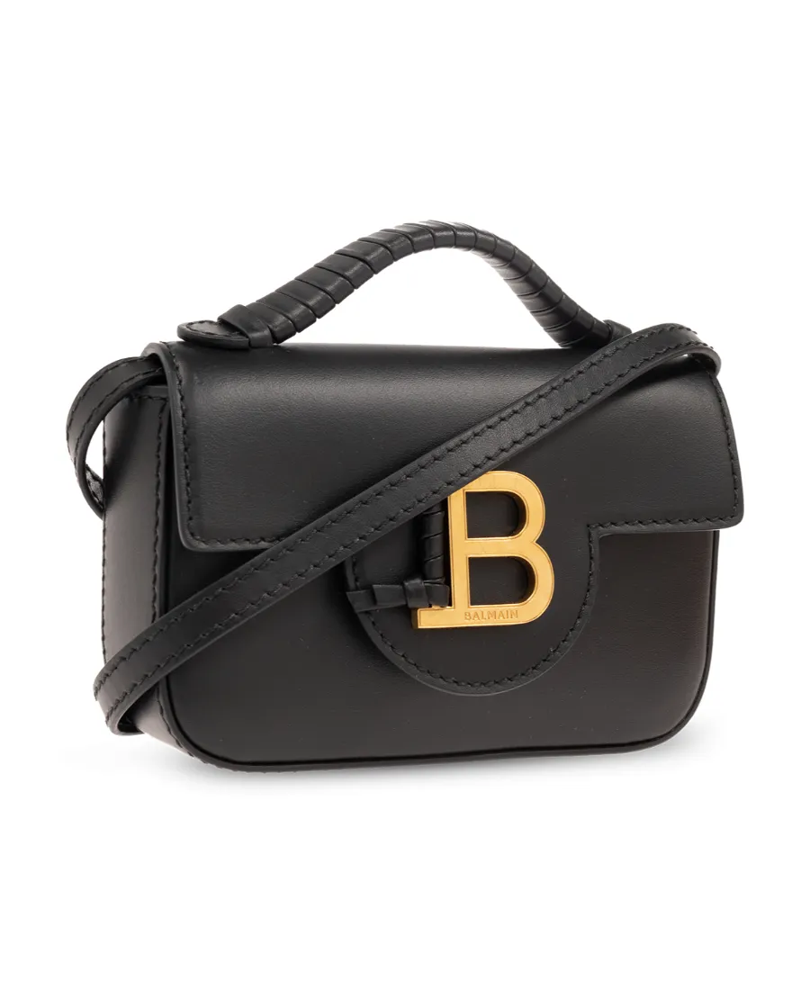 B Buzz Logo-Plaque Foldover Top Mini Tote Bag