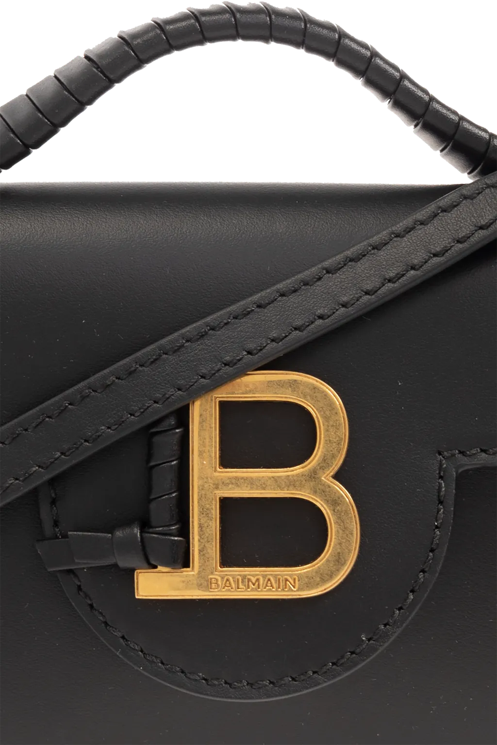 B Buzz Logo-Plaque Foldover Top Mini Tote Bag