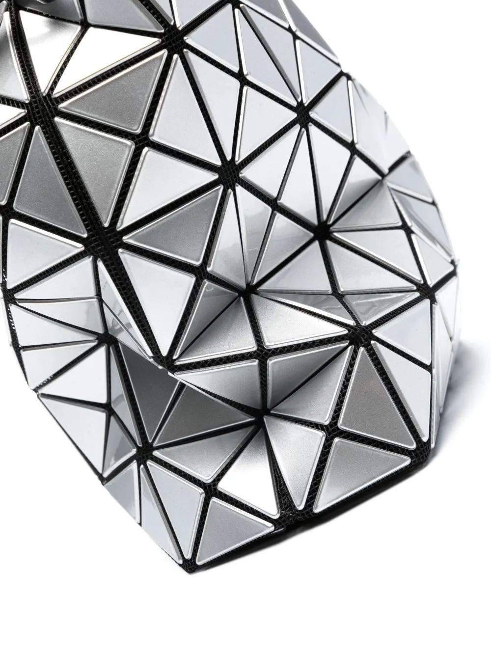 Geometric-Pattern Drawstring Bucket Bag