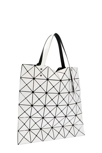 Lucent Geometric-Pattern Tote Bag